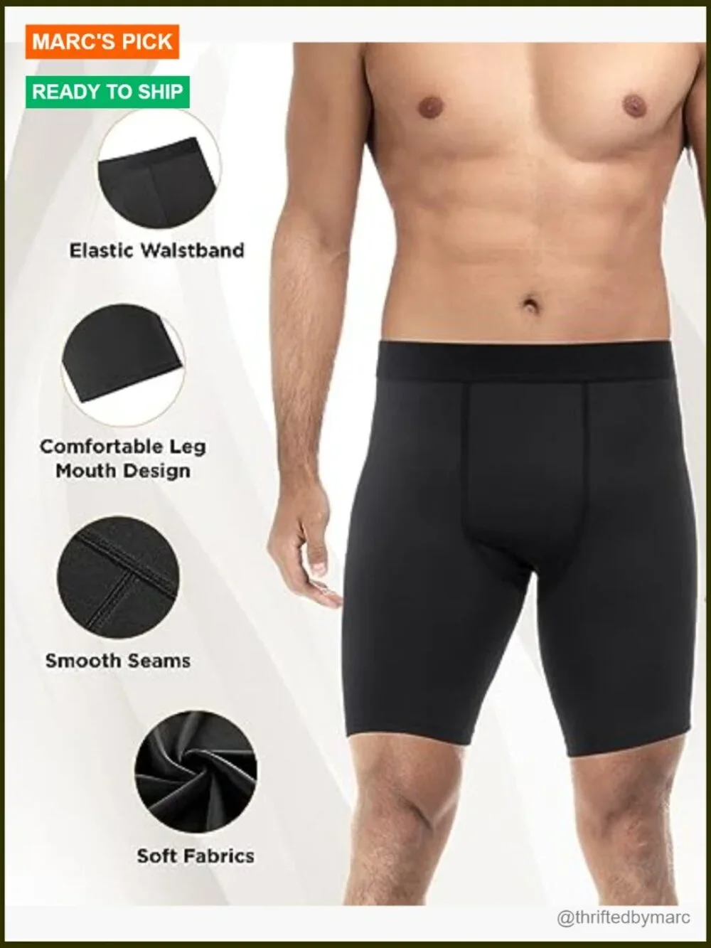 Compression Shorts 2/3 Pack Athletic Workout Running Shorts for Men